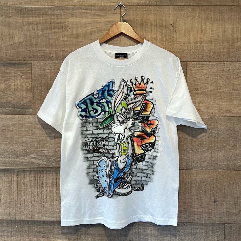 Vintage Official Classic Looney Tunes “Graff Bugs” White T-shirt L